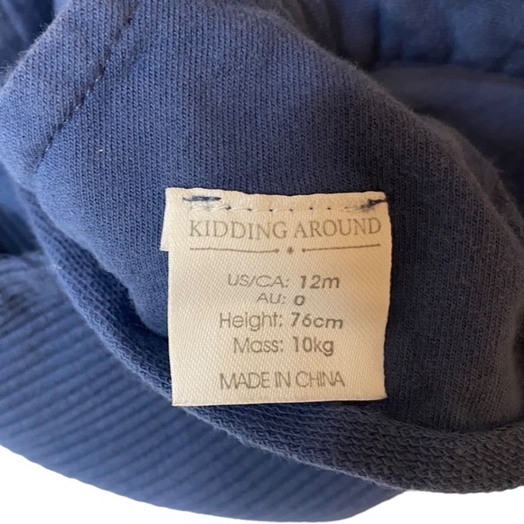 Kidding Around 2 piece overalls and short set size 12 months - Picture 12 of 13